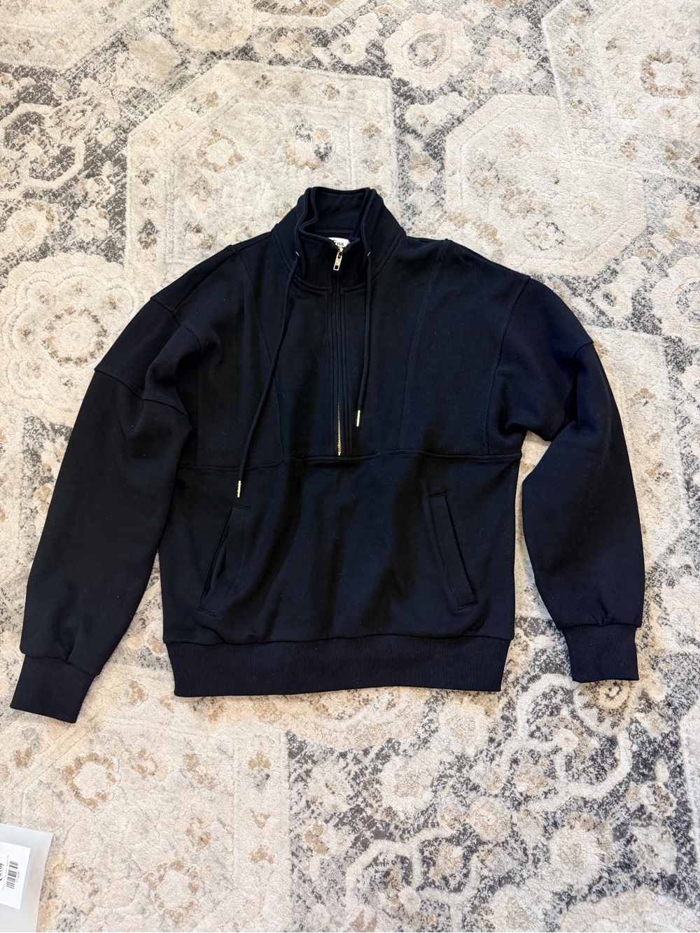 Zyia black 1/4 zip mave jacket
